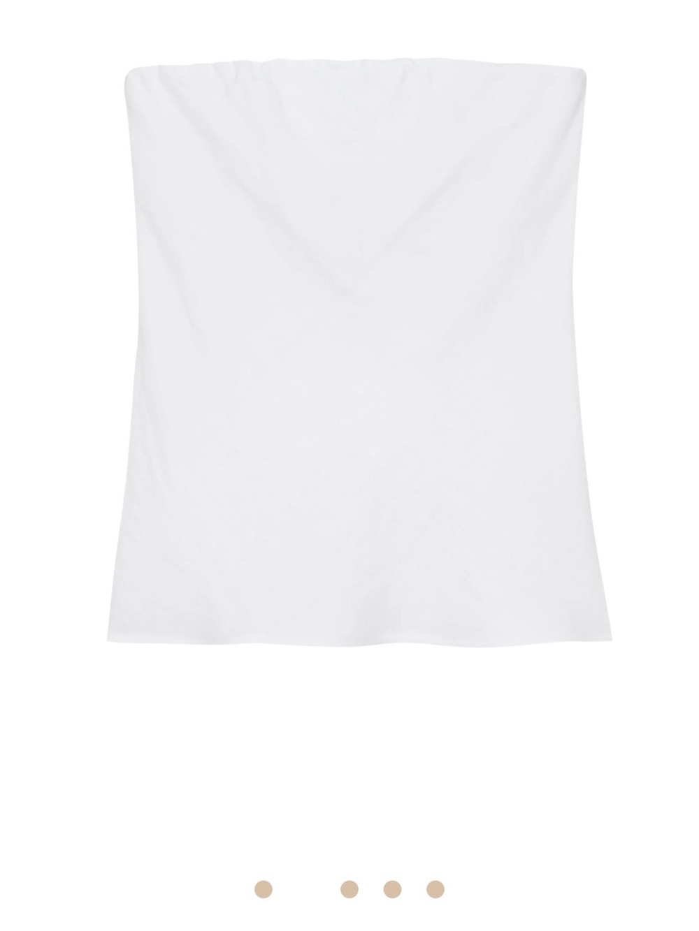 Donni white linen tube top - Picture 5 of 8